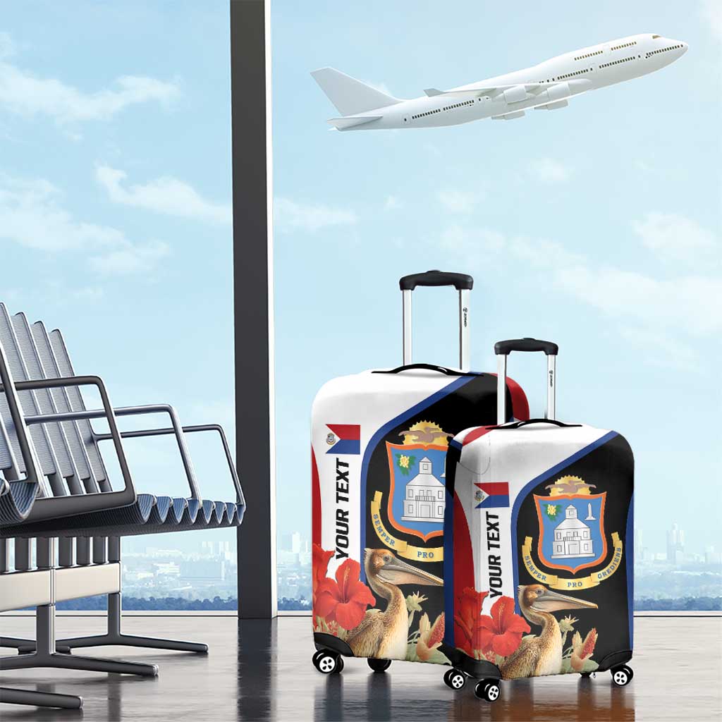 Caribbean Sint Eustatius Personalized Luggage Cover Statia Superba et confidens LT9