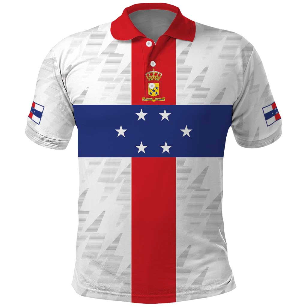 Personalized Nederlandse Antillen 1959-1986 Polo Shirt Simple Flag Style LT9