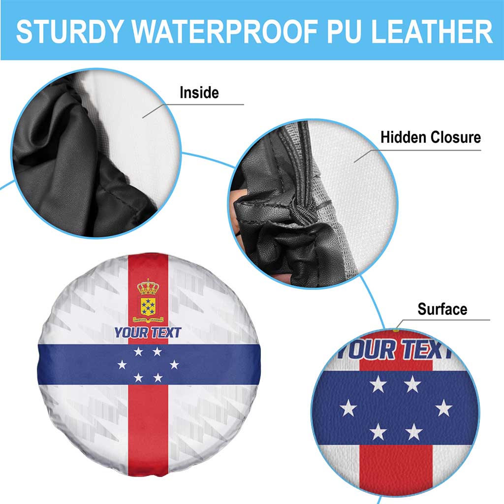 Personalized Nederlandse Antillen 1959-1986 Spare Tire Cover Simple Flag Style LT9