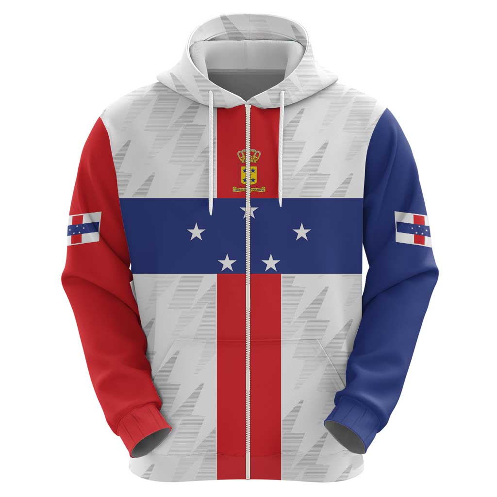 Personalized Nederlandse Antillen 1986-2010 Hoodie Simple Flag Style LT9