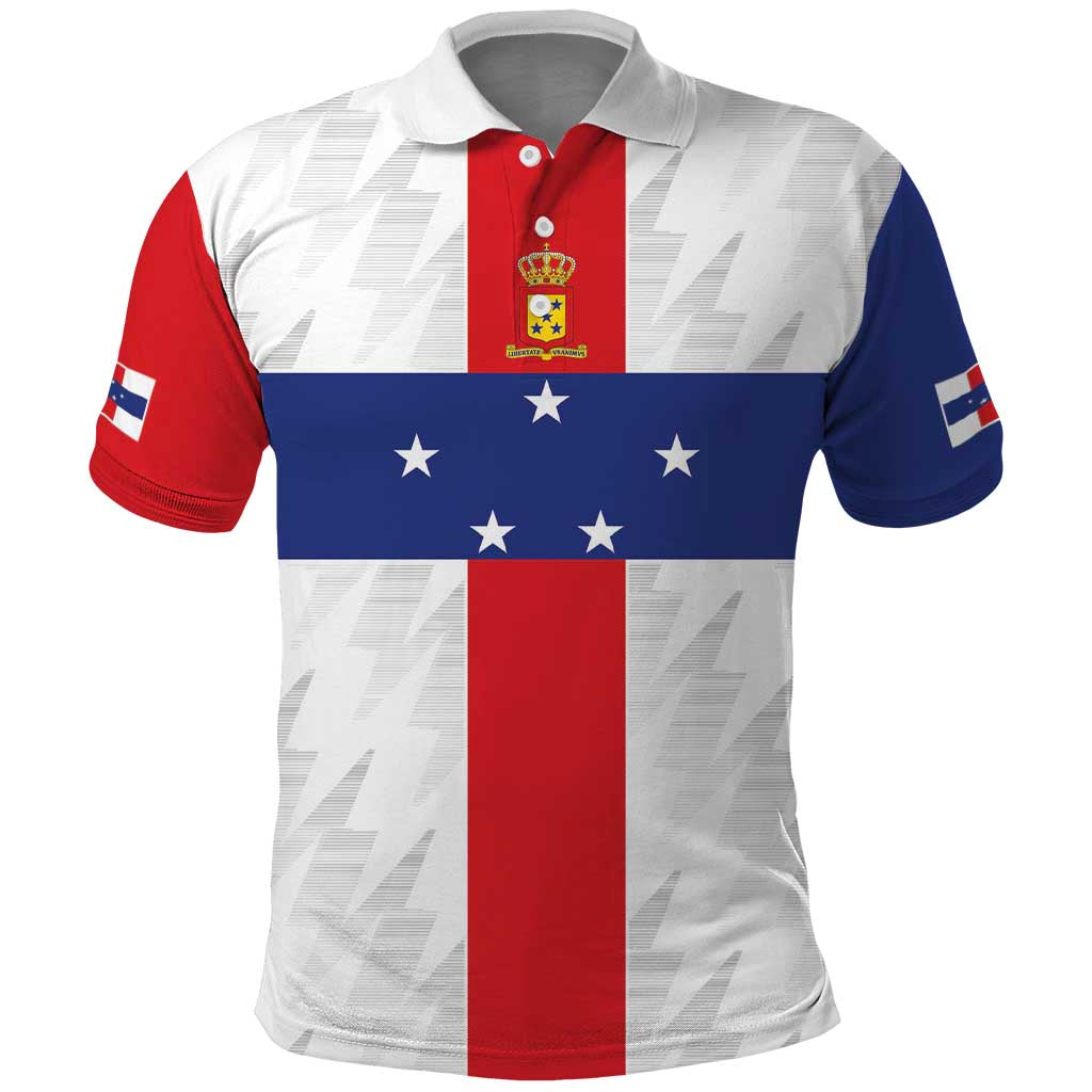 Personalized Nederlandse Antillen 1986-2010 Polo Shirt Simple Flag Style LT9