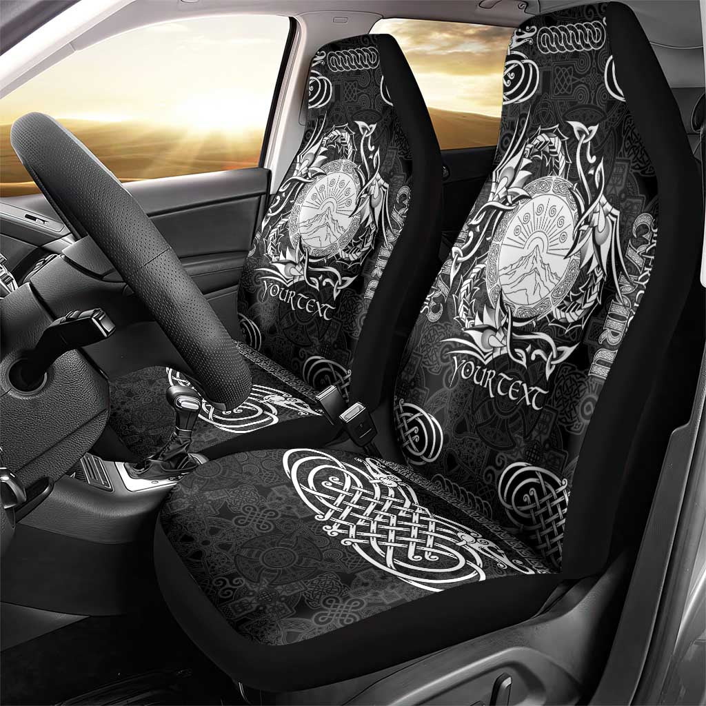 Personalized Brecknockshire Sir Frycheiniog Car Seat Cover Black Brecon Beacons Mountain Celtic-inspired LT9