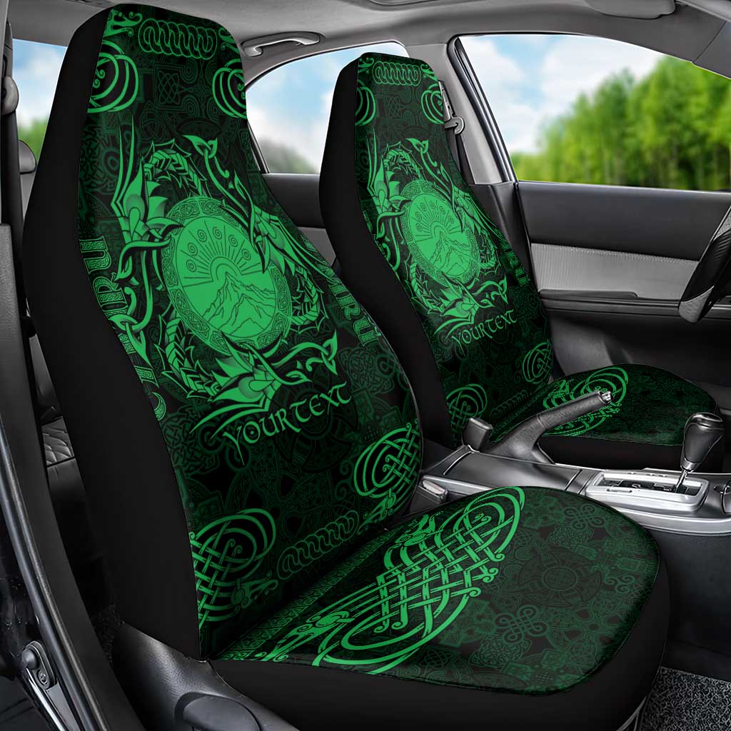 Personalized Brecknockshire Sir Frycheiniog Car Seat Cover Green Brecon Beacons Mountain Celtic-inspired LT9