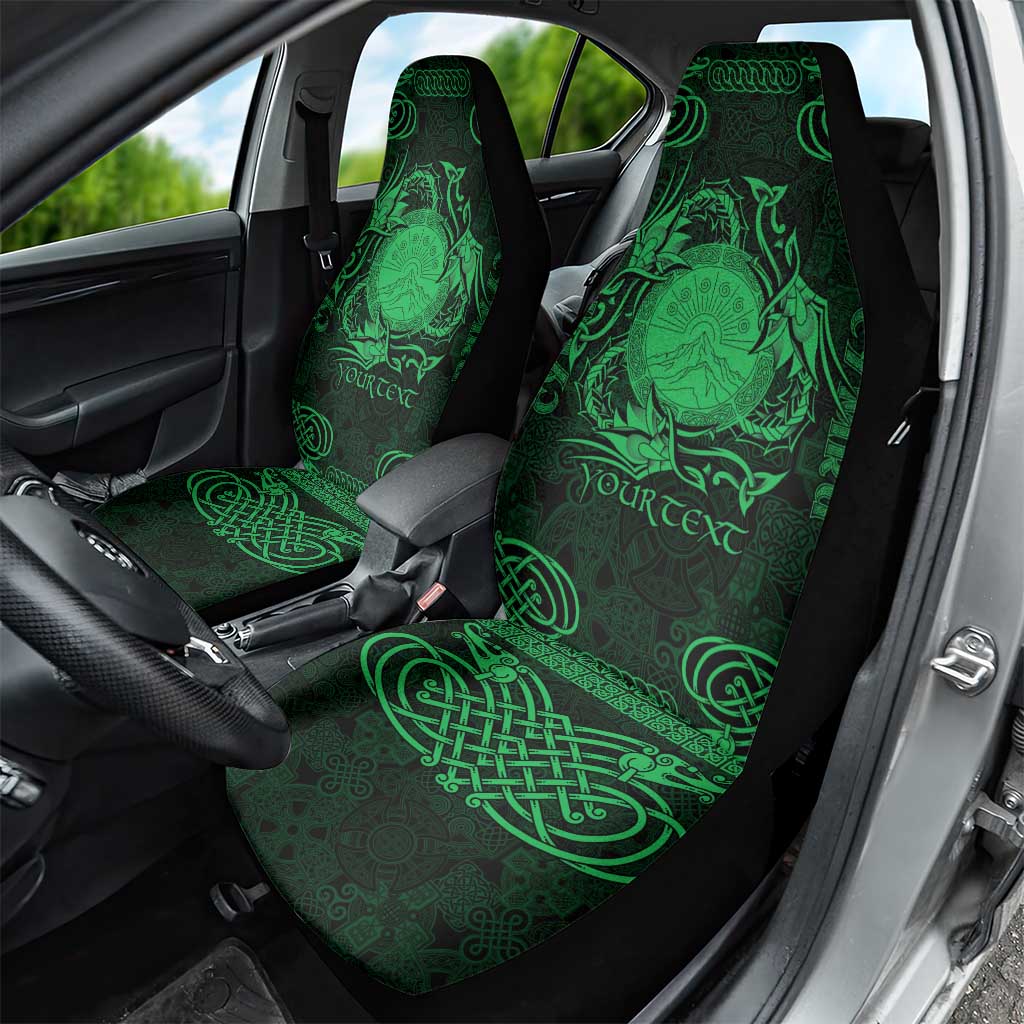 Personalized Brecknockshire Sir Frycheiniog Car Seat Cover Green Brecon Beacons Mountain Celtic-inspired LT9