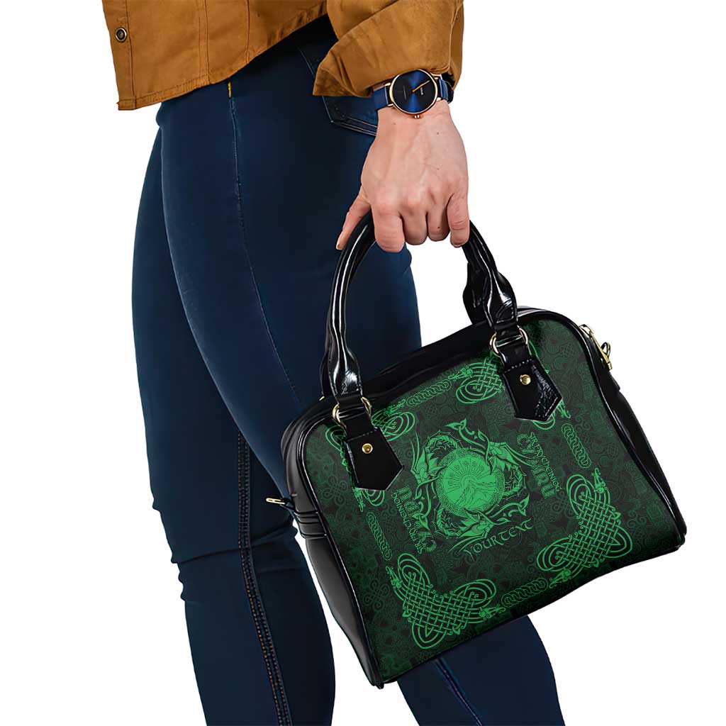 Personalized Brecknockshire Sir Frycheiniog Shoulder Handbag Green Brecon Beacons Mountain Celtic-inspired LT9