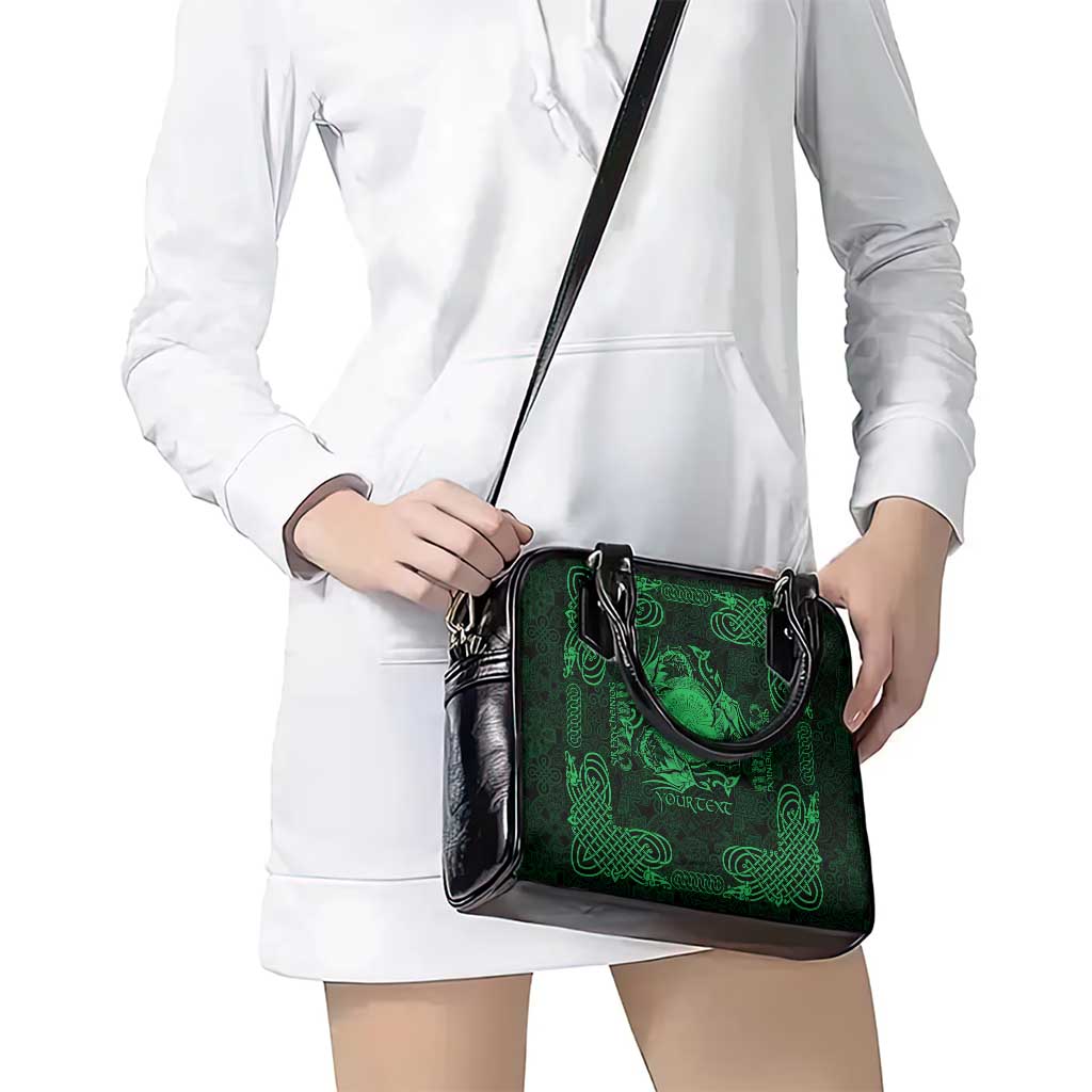 Personalized Brecknockshire Sir Frycheiniog Shoulder Handbag Green Brecon Beacons Mountain Celtic-inspired LT9