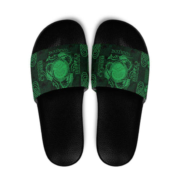 Personalized Brecknockshire Sir Frycheiniog Slide Sandals Green Brecon Beacons Mountain Celtic-inspired LT9