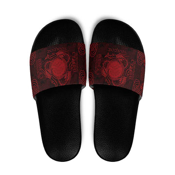 Personalized Brecknockshire Sir Frycheiniog Slide Sandals Red Brecon Beacons Mountain Celtic-inspired LT9