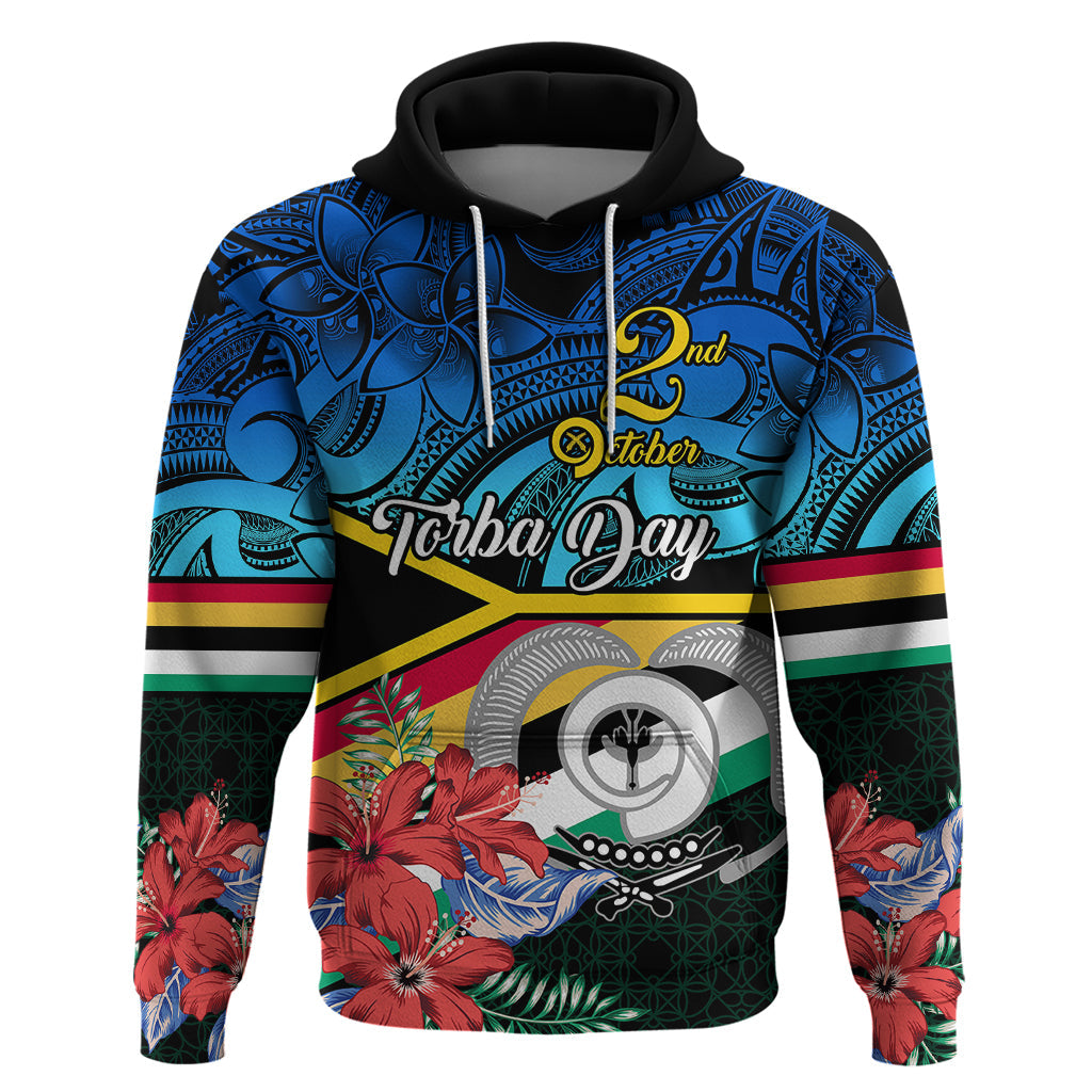 Torba Vanuatu Hoodie Sand Drawing With Polynesian Pattern LT9