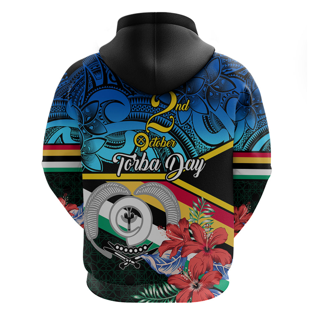 Torba Vanuatu Hoodie Sand Drawing With Polynesian Pattern LT9