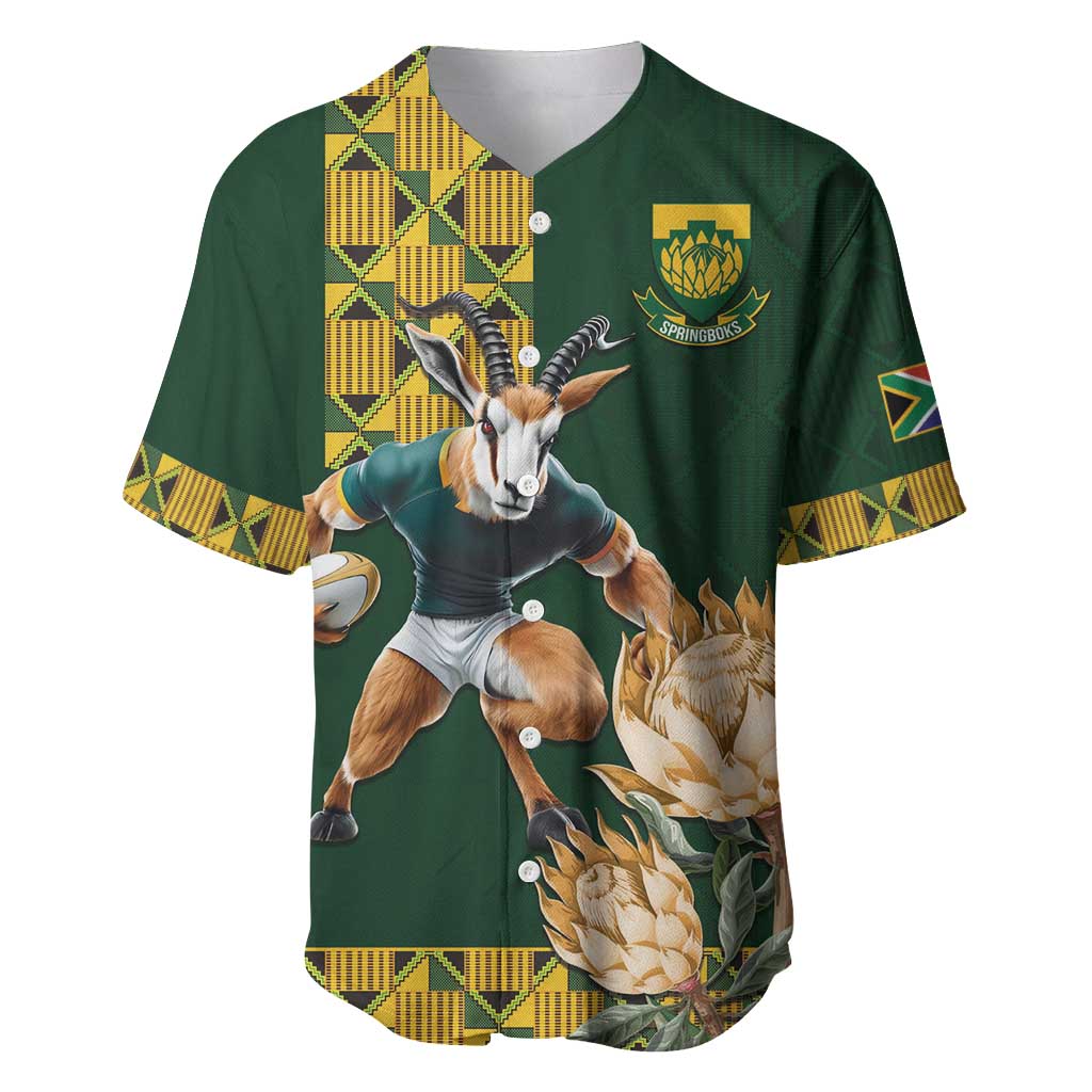 South Africa Rugby History World Champions Baseball Jersey Springboks Make History LT9