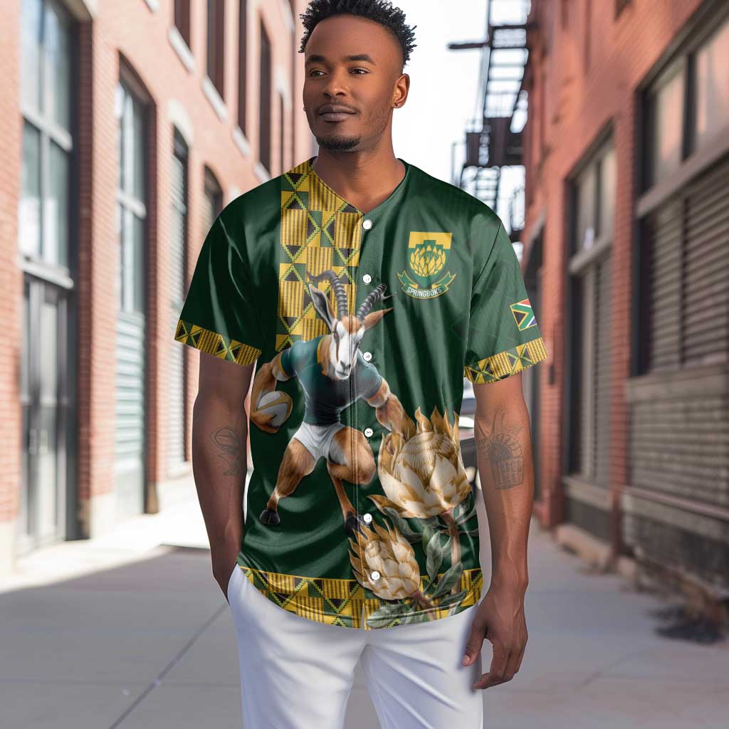 South Africa Rugby History World Champions Baseball Jersey Springboks Make History LT9