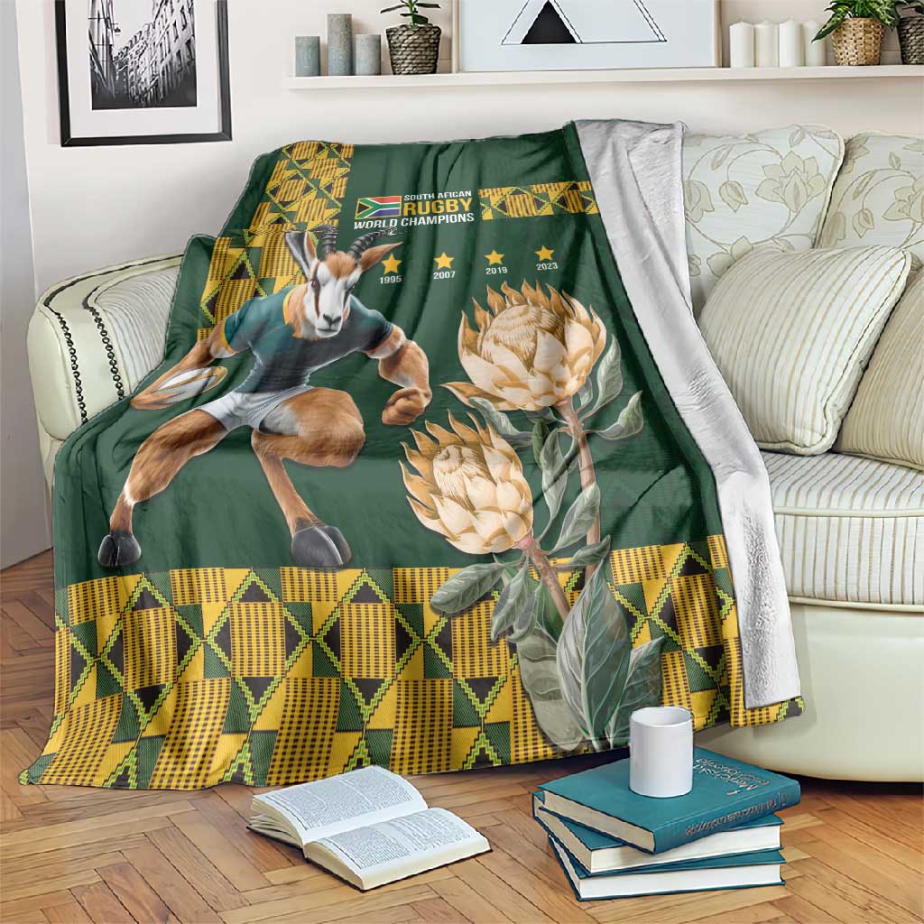 South Africa Rugby History World Champions Blanket Springboks Make History LT9