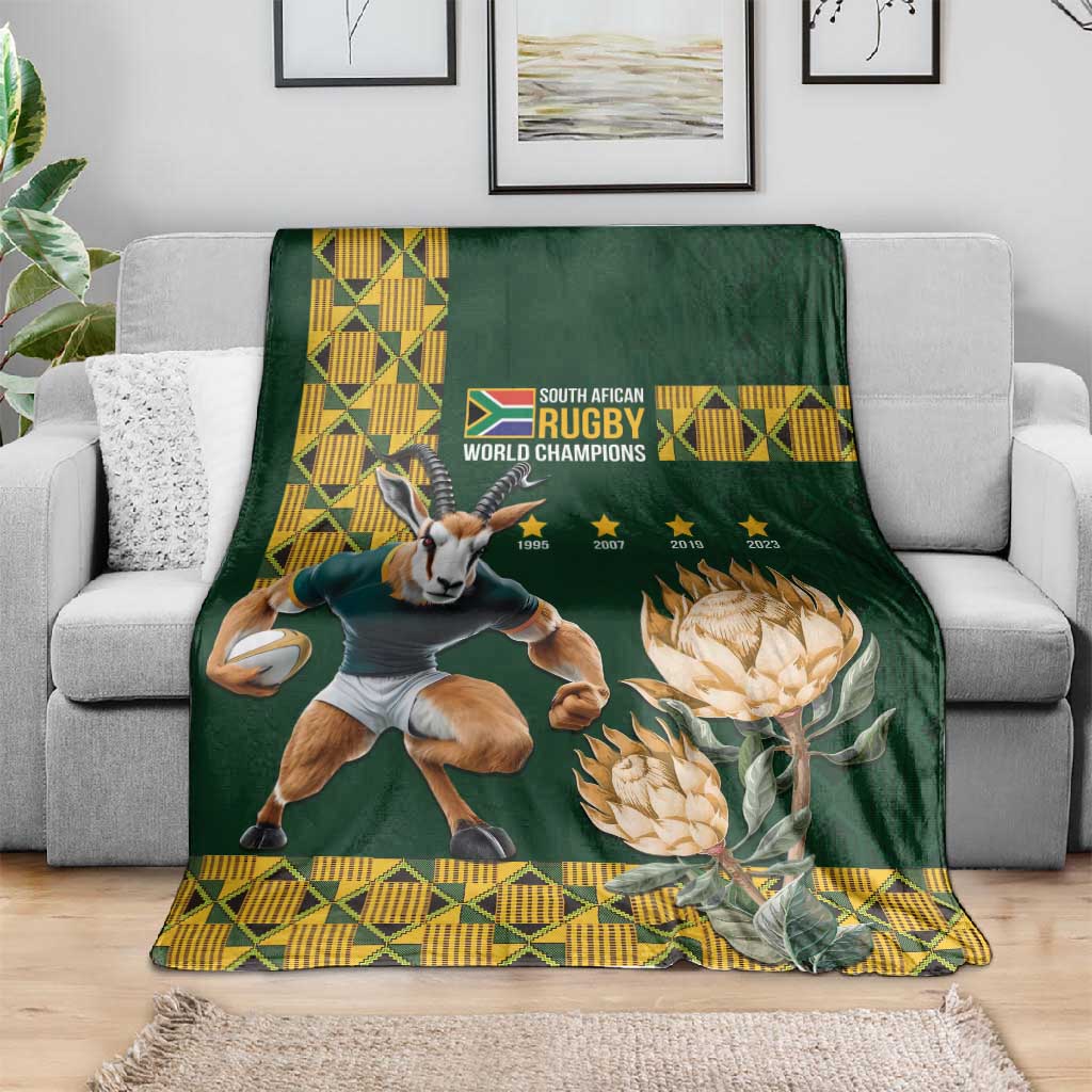 South Africa Rugby History World Champions Blanket Springboks Make History LT9