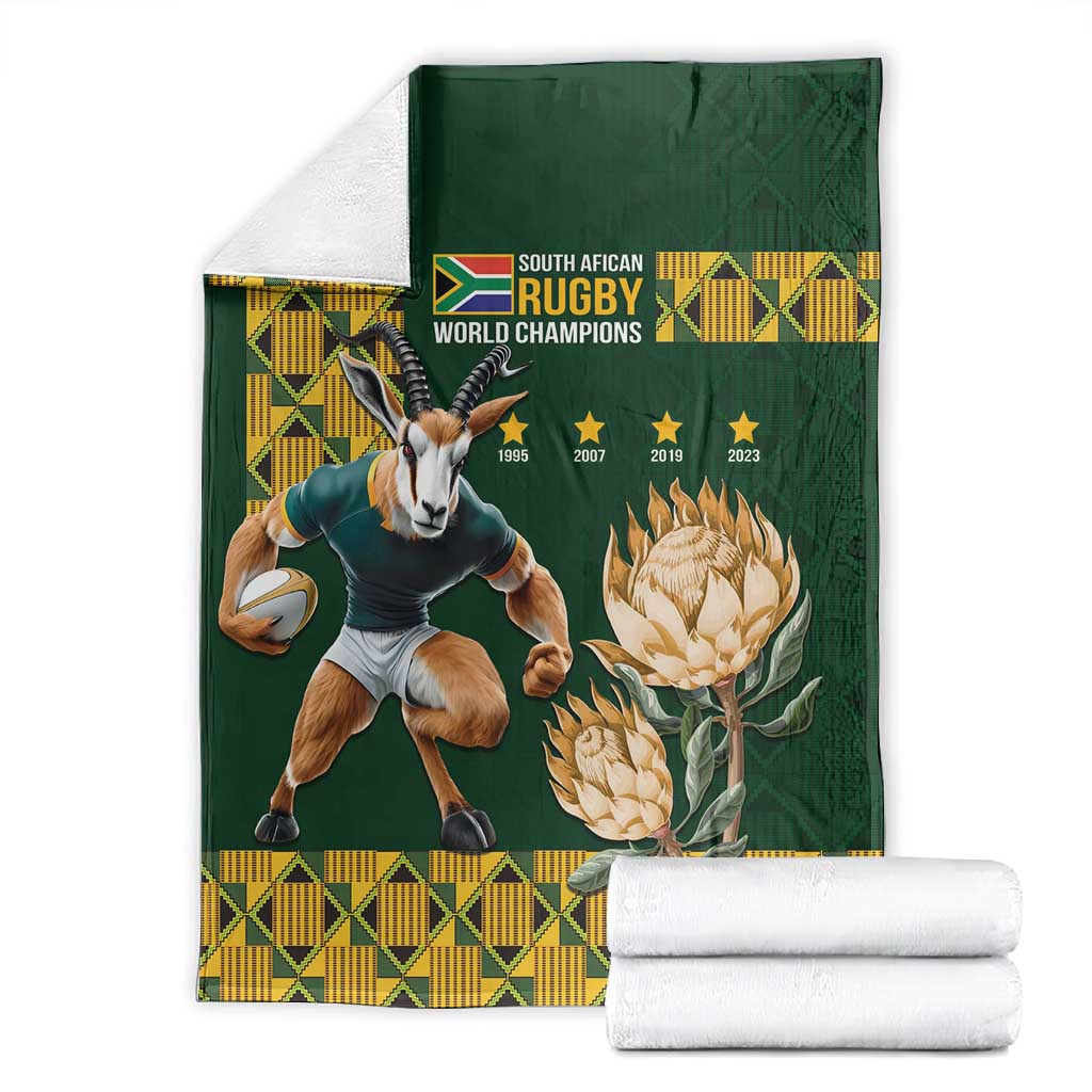 South Africa Rugby History World Champions Blanket Springboks Make History LT9