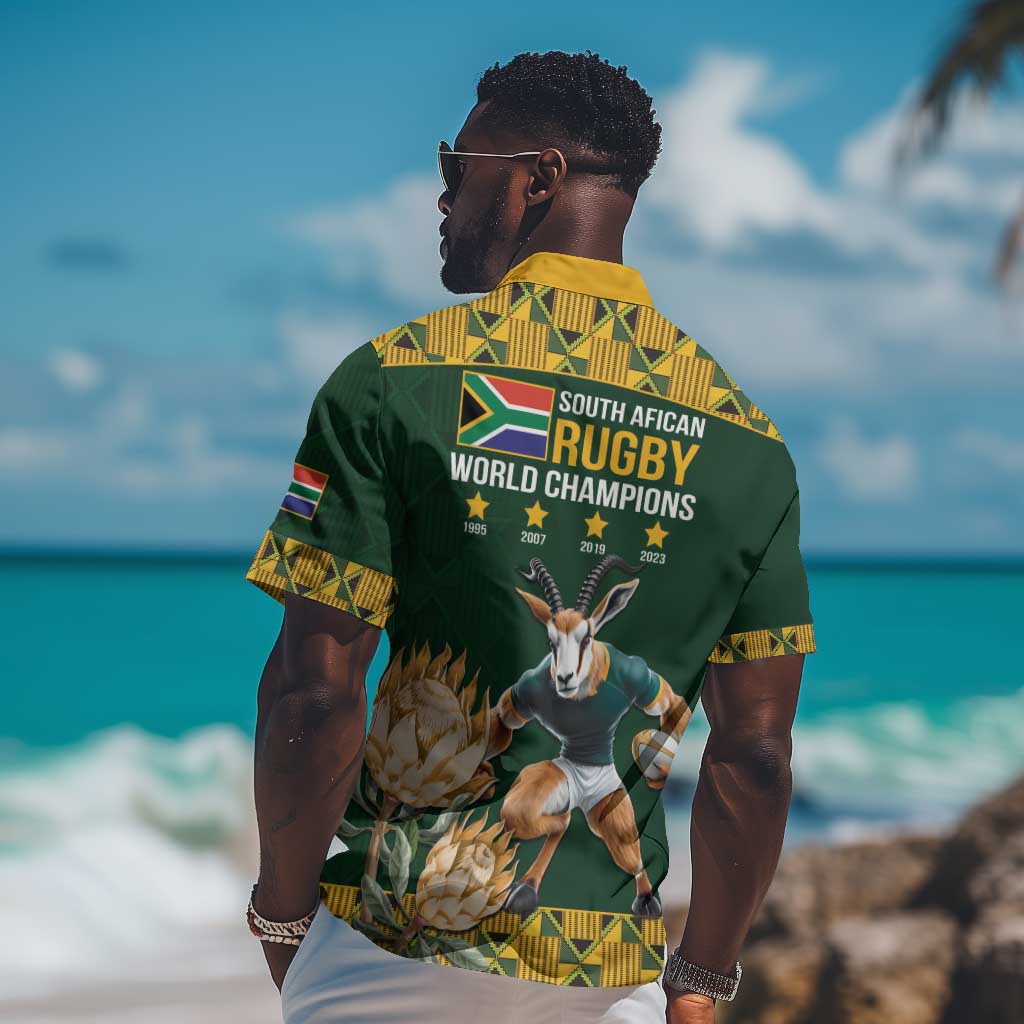 South Africa Rugby History World Champions Hawaiian Shirt Springboks Make History LT9