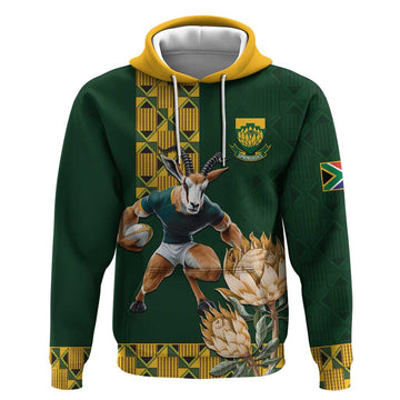 South Africa Rugby History World Champions Hoodie Springboks Make History LT9