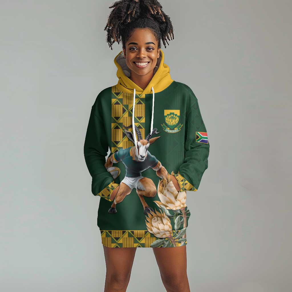 South Africa Rugby History World Champions Hoodie Dress Springboks Make History LT9
