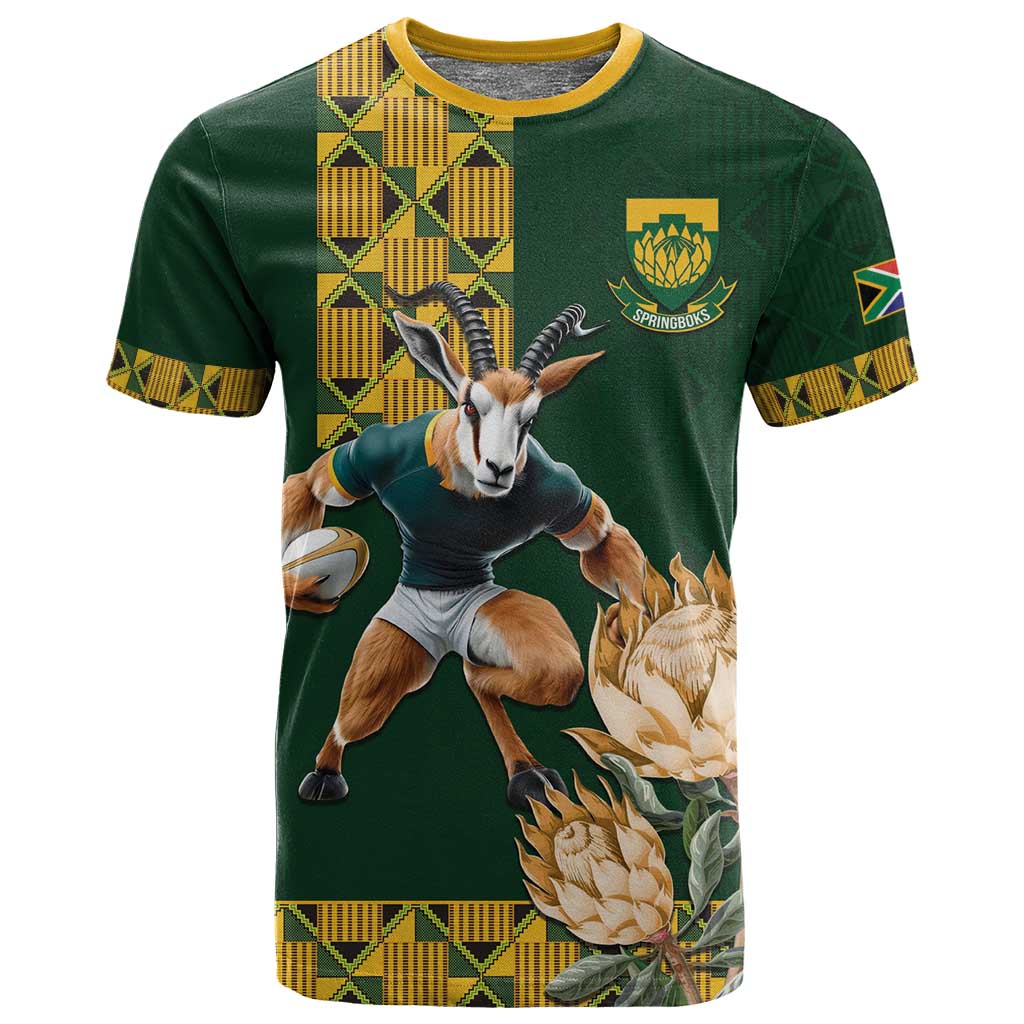 South Africa Rugby History World Champions T shirt Springboks Make History LT9