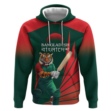 Bangladesh Cricket Custom Hoodie The Tigers Mascot with Sporty Style LT9