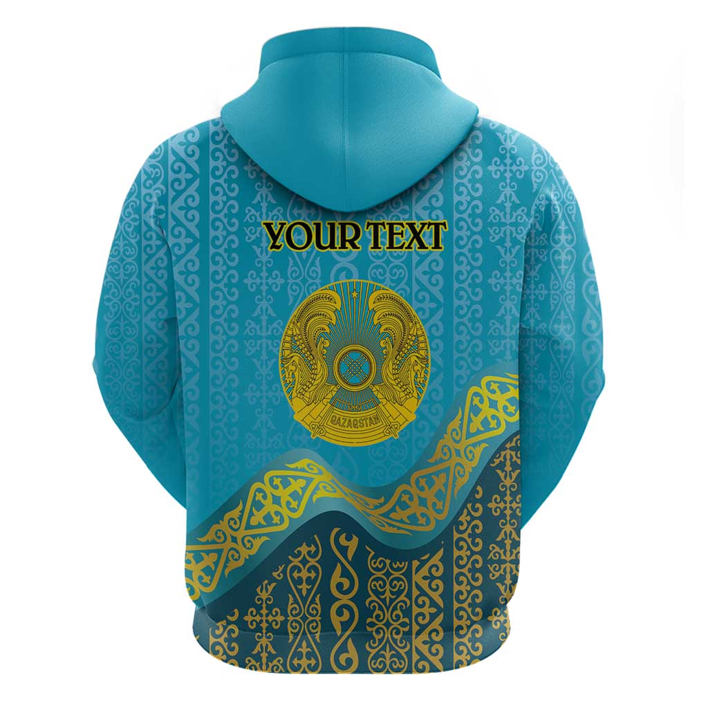 Kazakhstan Independence Day Personalized Hoodie 16 December with Kazakh Pattern LT9