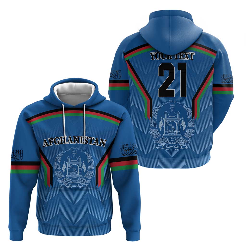 Custom Afghanistan Cricket Hoodie Afghan Coat Of Arm with Special Flag LT9
