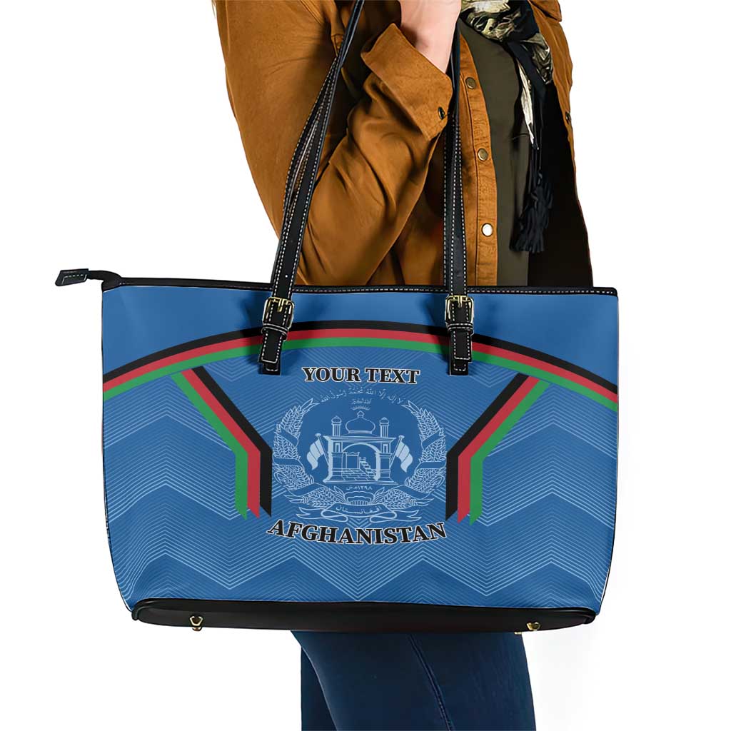 Custom Afghanistan Cricket Leather Tote Bag Afghan Coat Of Arm with Special Flag LT9
