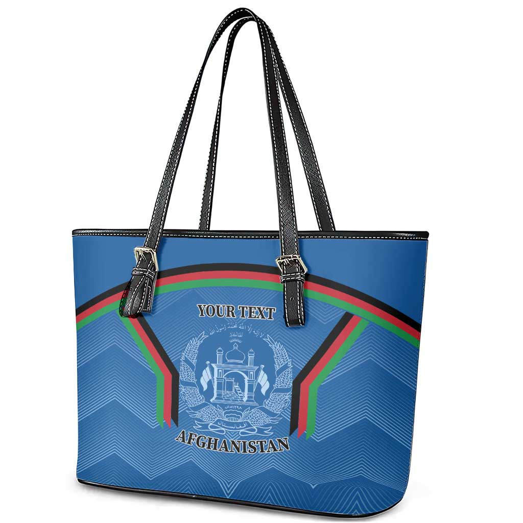 Custom Afghanistan Cricket Leather Tote Bag Afghan Coat Of Arm with Special Flag LT9