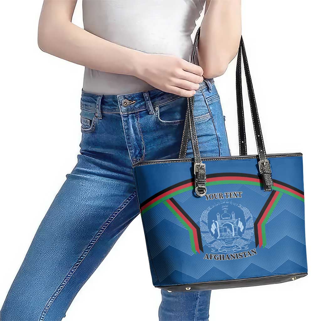 Custom Afghanistan Cricket Leather Tote Bag Afghan Coat Of Arm with Special Flag LT9