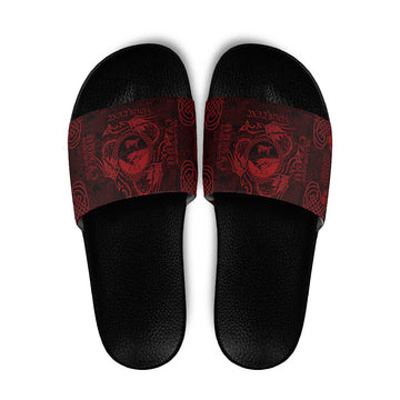 Personalized Caernarfonshire Sir Gaernarfon Slide Sandals Red Castle Tower Celtic-inspired LT9