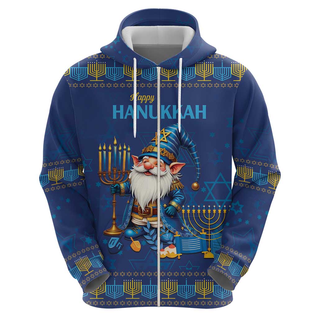 Hanukkah Jewish Star of David Hoodie Chilling With My Gnomies LT9