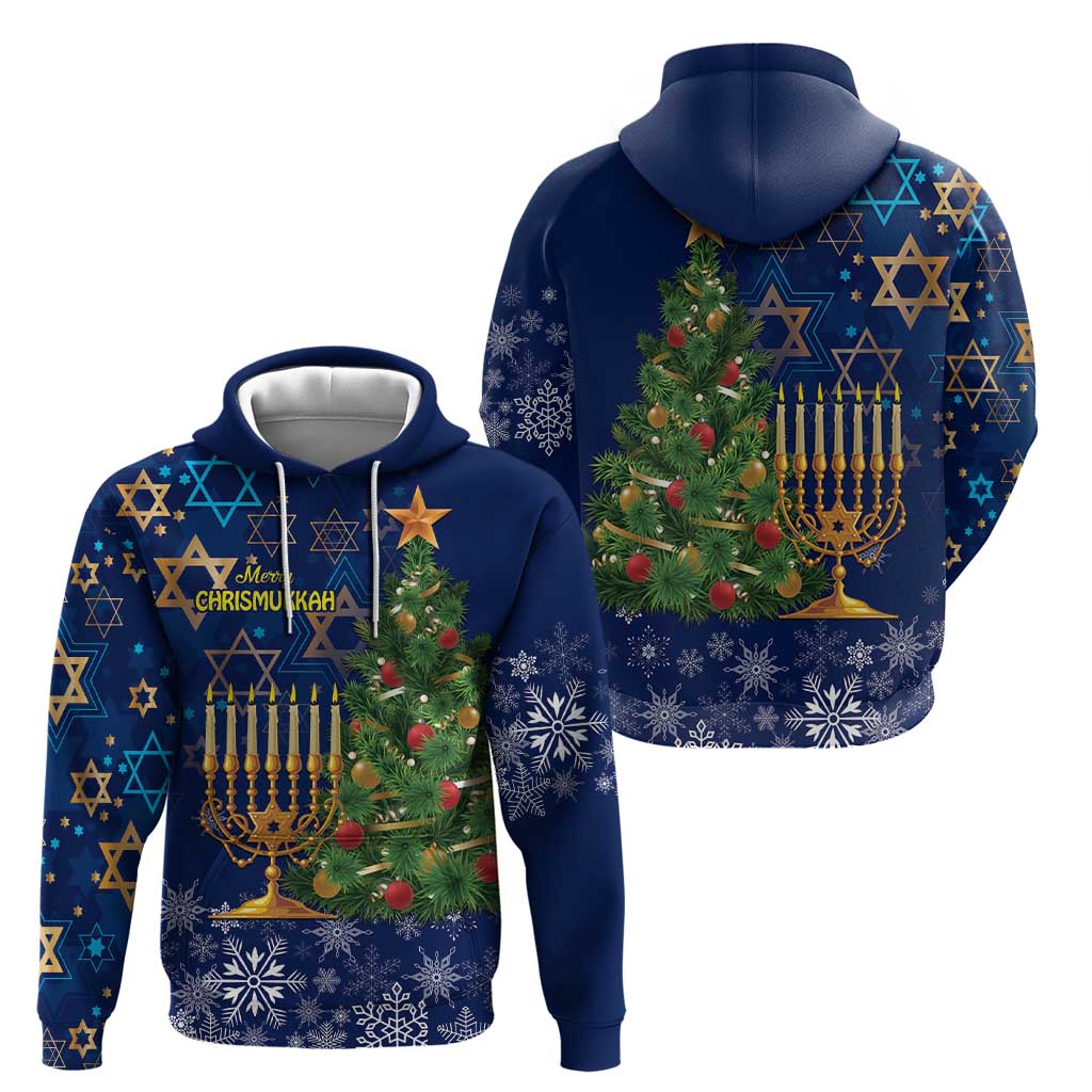 Merry Chrismukkah Hoodie Merry Christmas and Happy Hanukkah LT9