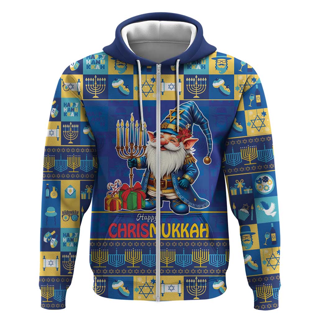 Merry Chrismukkah Hoodie With Gnome Christmas Hanukkah LT9