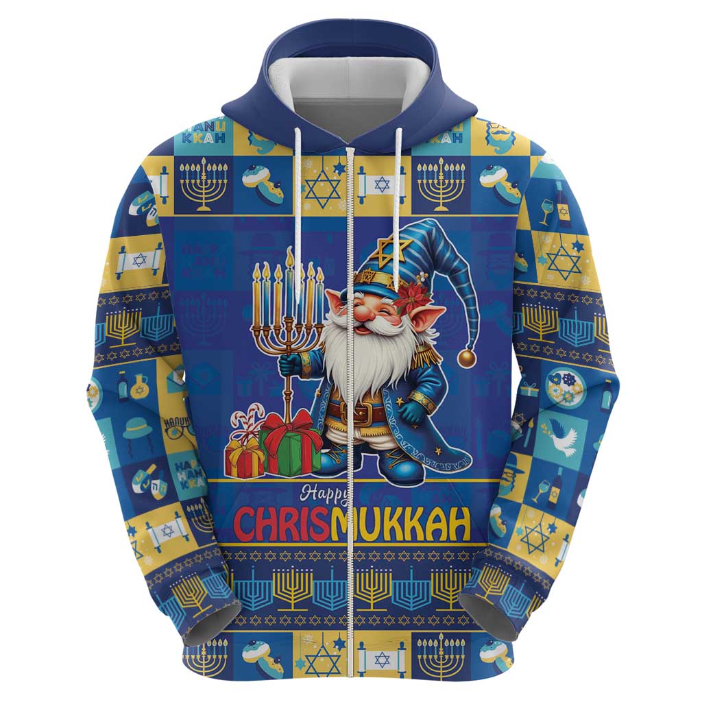 Merry Chrismukkah Hoodie With Gnome Christmas Hanukkah LT9
