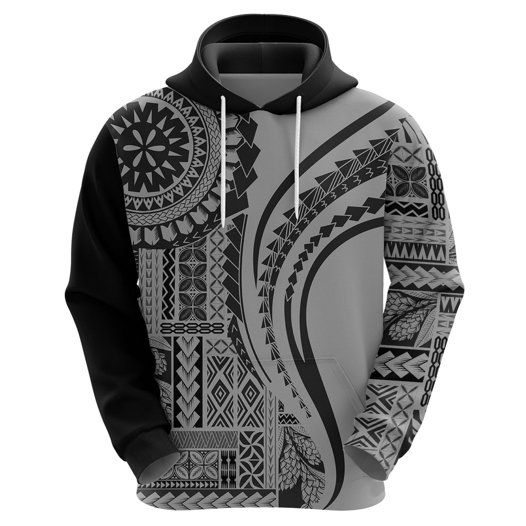 Samoa Siapo Arty Hoodie Black Style LT9