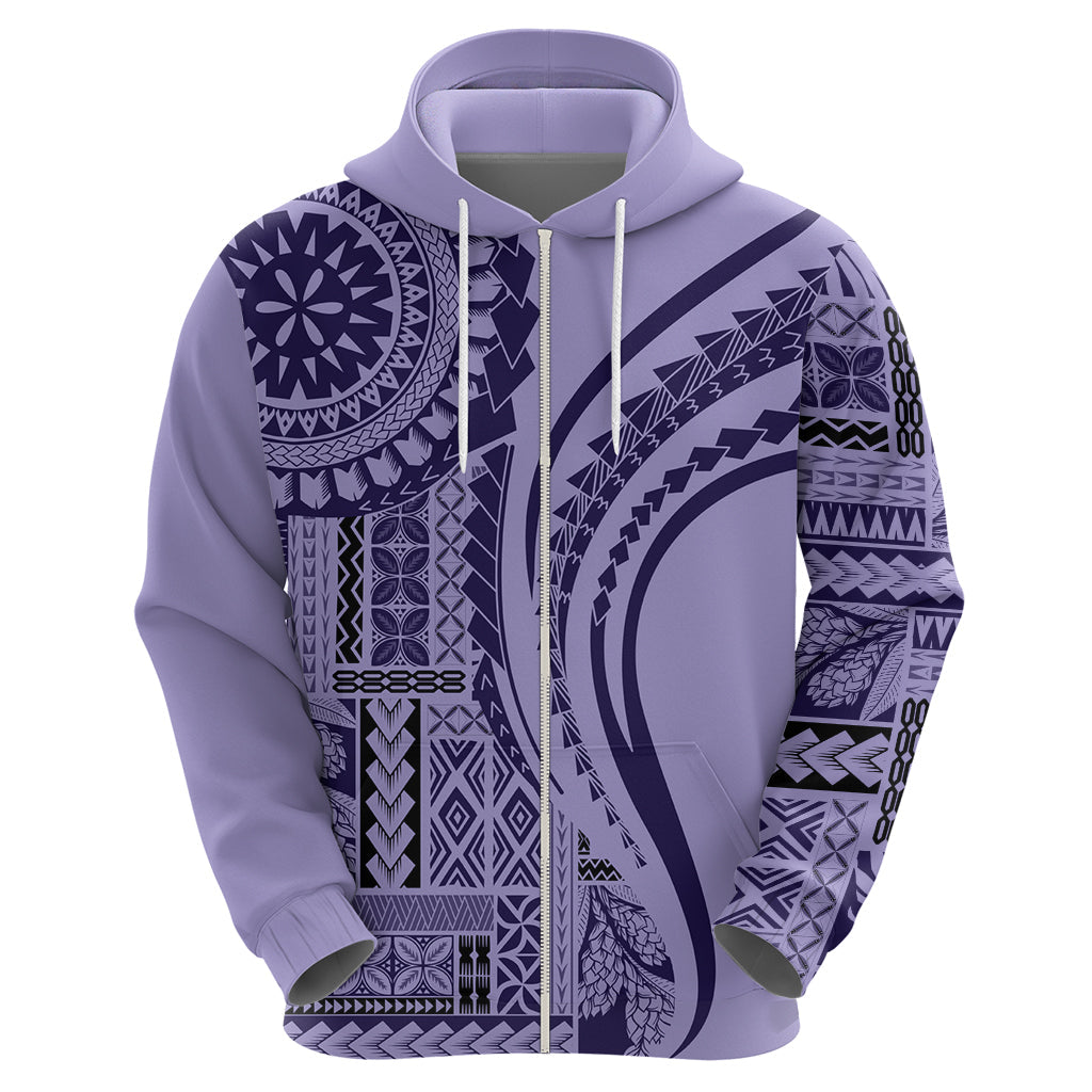 Samoa Siapo Arty Hoodie Purple Style LT9