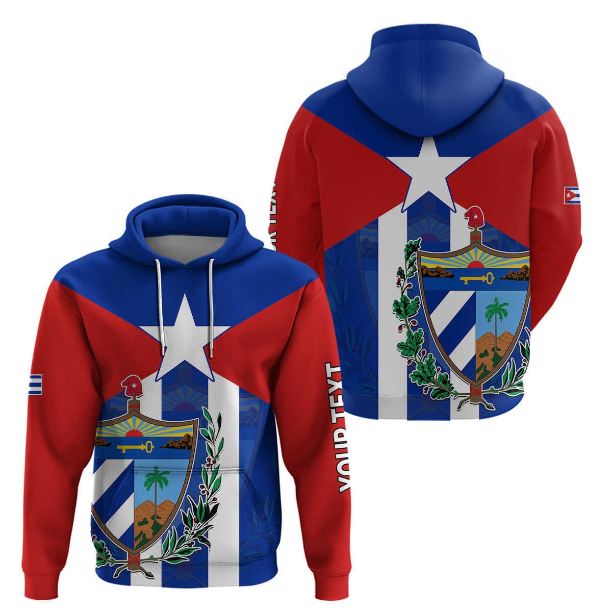 Custom Cuba Hoodie Simple Coat Of Arms LT9