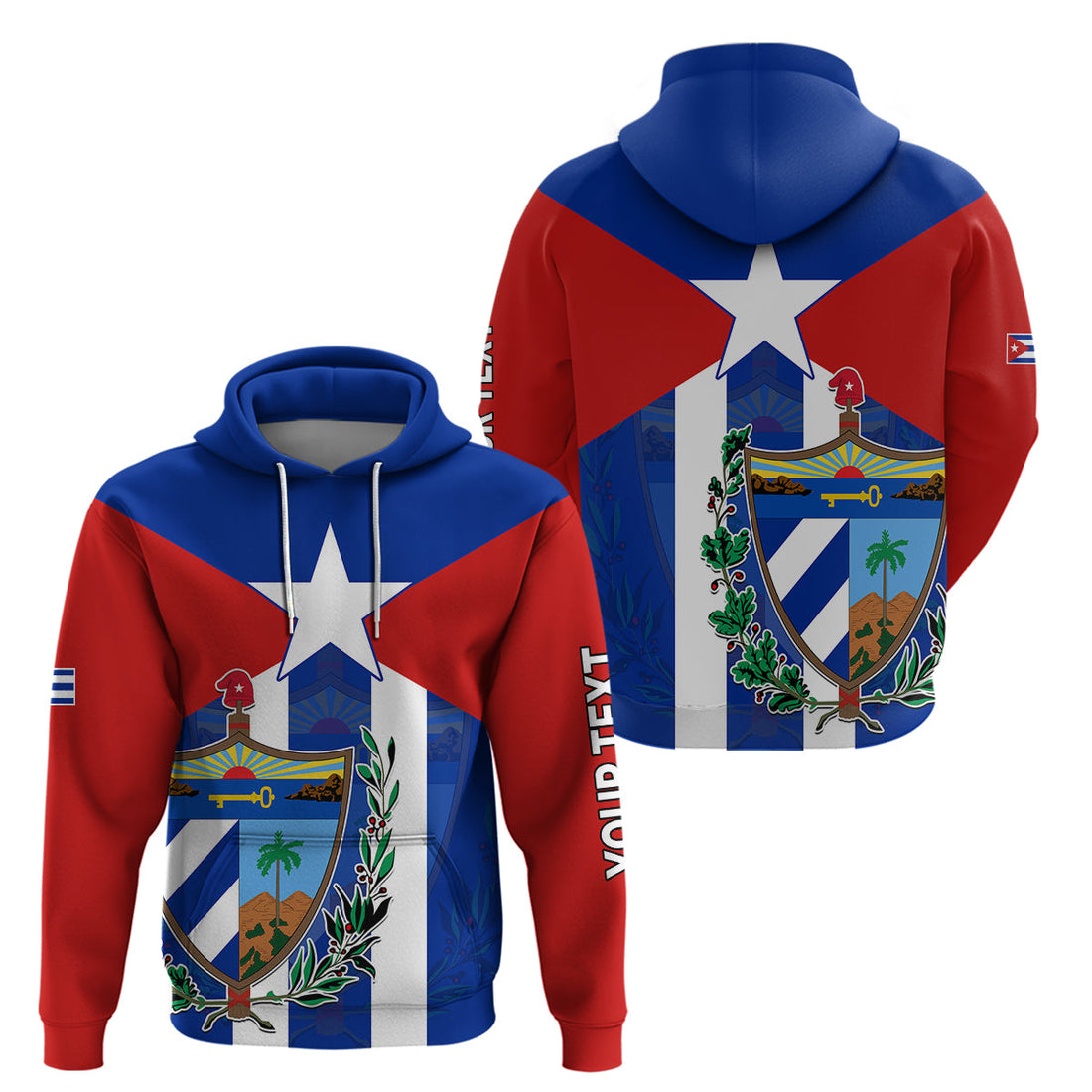 Custom Cuba Hoodie Simple Coat Of Arms LT9