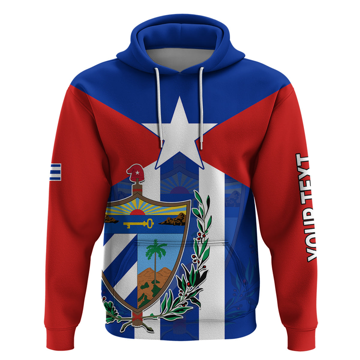 Custom Cuba Hoodie Simple Coat Of Arms LT9