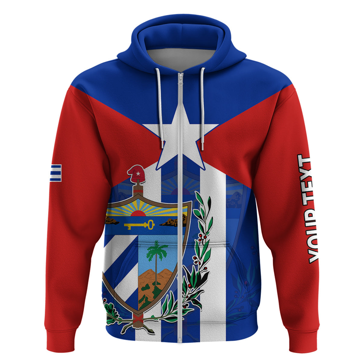 Custom Cuba Hoodie Simple Coat Of Arms LT9