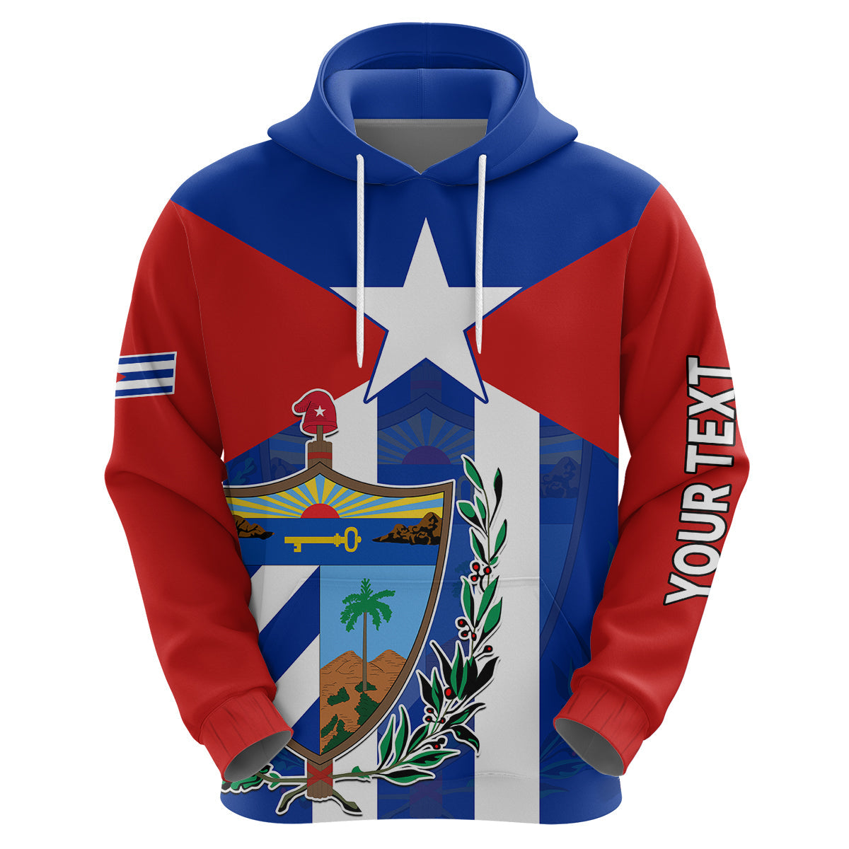Custom Cuba Hoodie Simple Coat Of Arms LT9