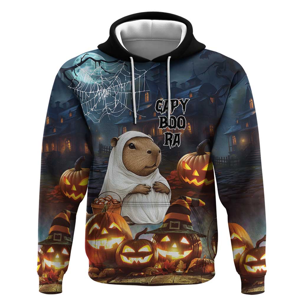 Capy-Boo-Ra Halloween Personalized Hoodie Capybara Funny Spooky Ghost LT9
