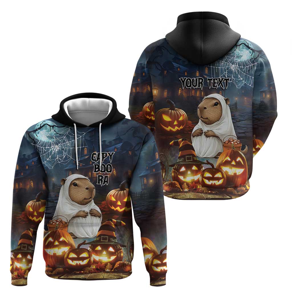 Capy-Boo-Ra Halloween Personalized Hoodie Capybara Funny Spooky Ghost LT9