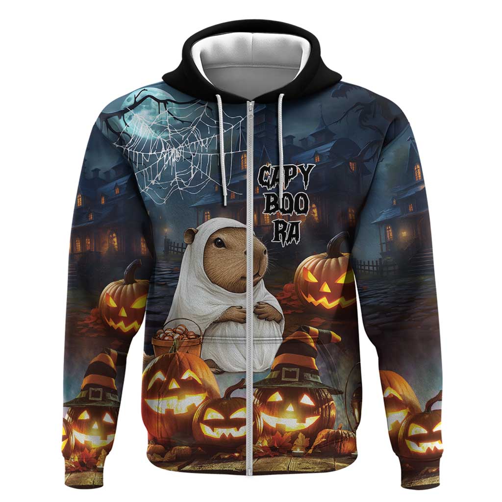 Capy-Boo-Ra Halloween Personalized Hoodie Capybara Funny Spooky Ghost LT9