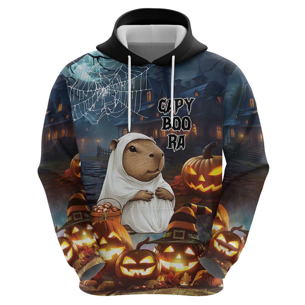 Capy-Boo-Ra Halloween Personalized Hoodie Capybara Funny Spooky Ghost LT9