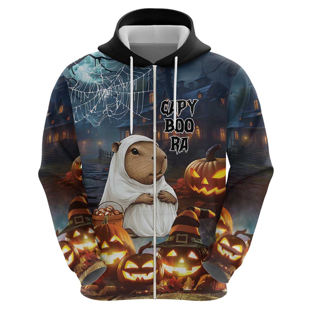 Capy-Boo-Ra Halloween Personalized Hoodie Capybara Funny Spooky Ghost LT9