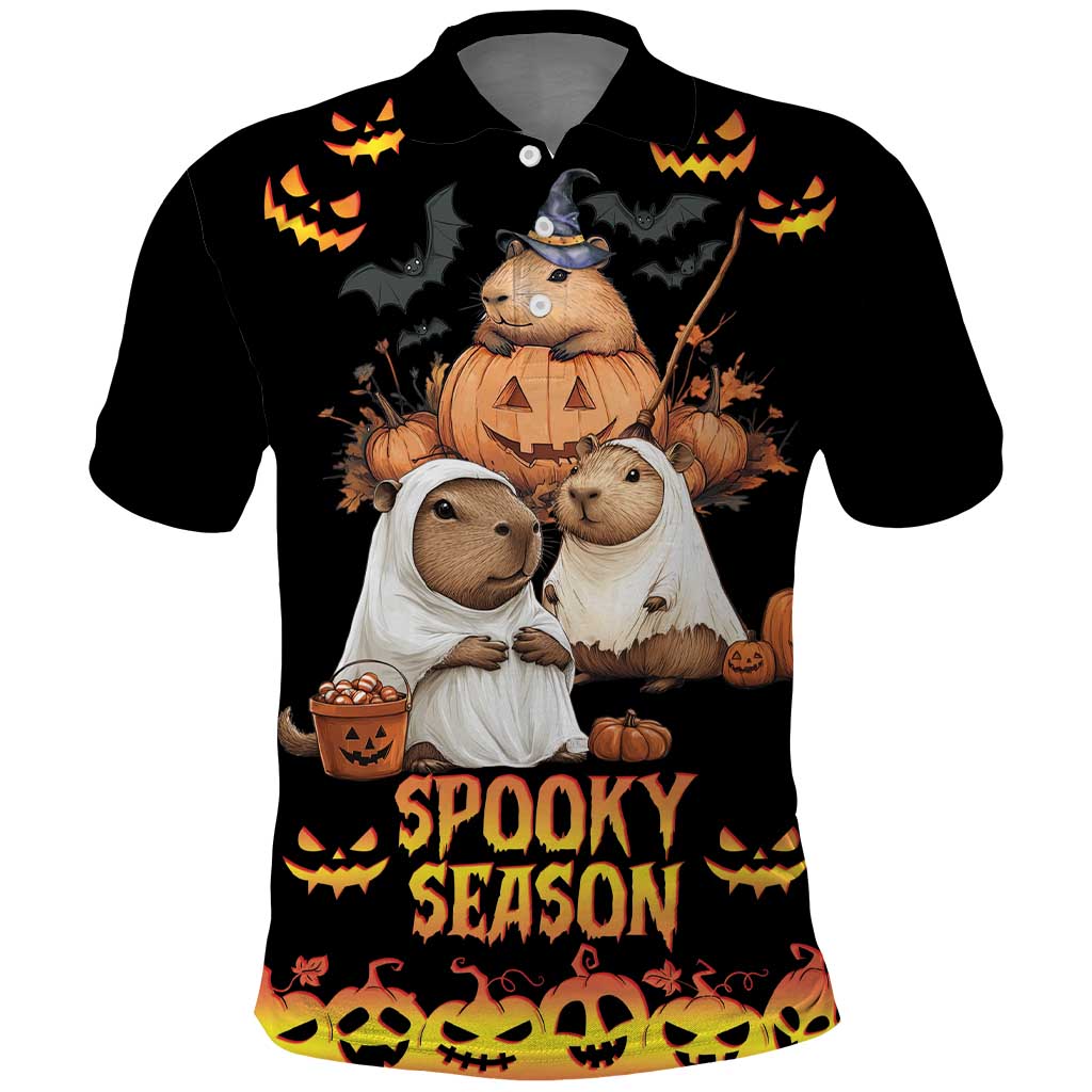 Capy-Boo-Ra Spooky Season Polo Shirt LT9