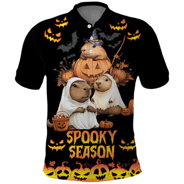 Capy-Boo-Ra Spooky Season Polo Shirt LT9