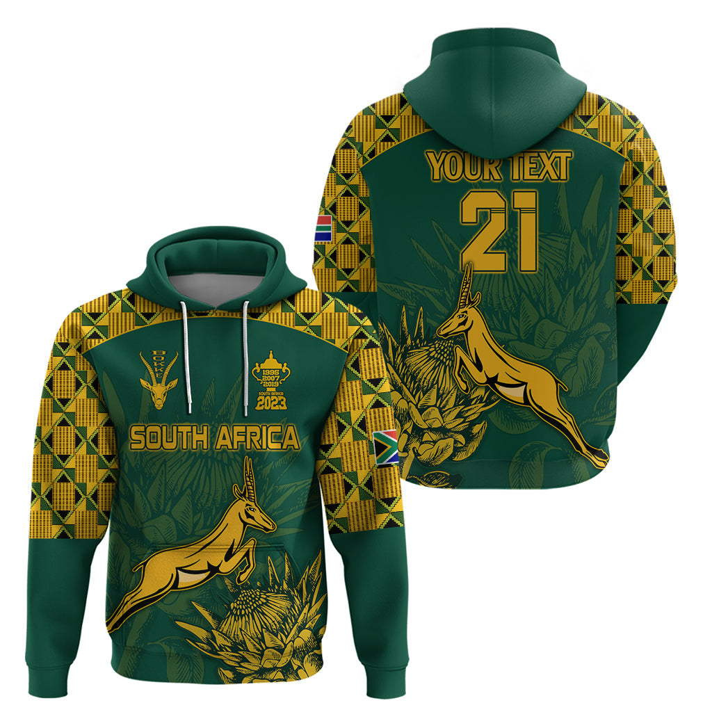 Custom South Africa Rugby Hoodie Springboks Proud The Champions LT9