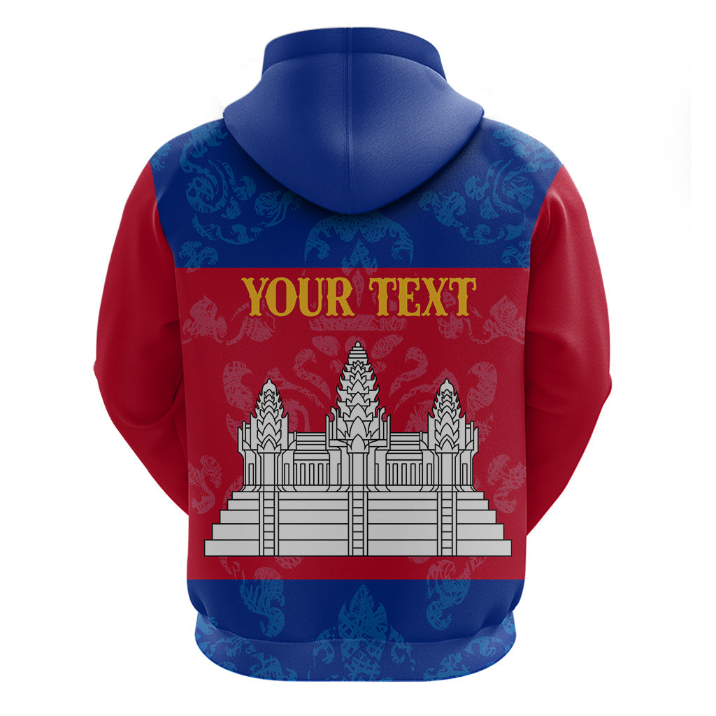 Personalised Cambodia Hoodie With Simple Flag Style LT9